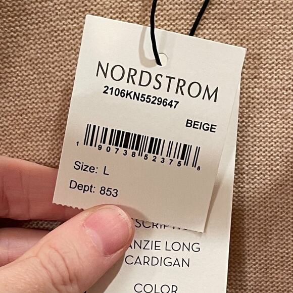 NEW Veronica Beard Danzie Long Cardigan in Beige - Picture 5 of 10